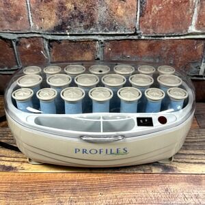 Belson Profiles 20 Hot Rollers Hairsetter Curlers 3 Sizes P1141 No Clips Tested